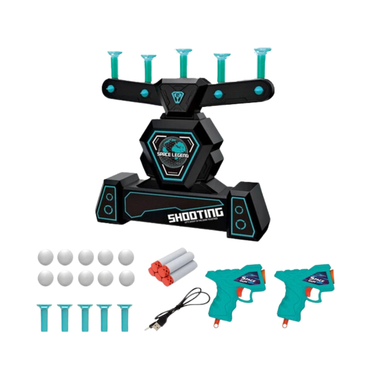 Pistola lanza dardos + blancos flotantes $ 24.900