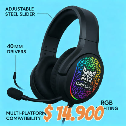 Audifono gamer con microfono $14.900